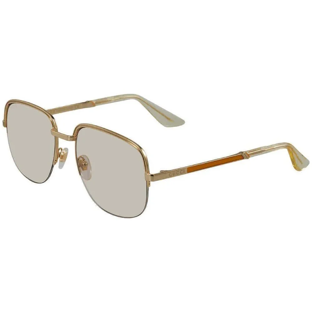 NEW Gucci Gold Square Men's Sunglasses